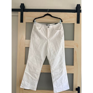 Wit & Wisdom Bennett High Rise Ab-solution Barely Boot White Jeans Women’s 12